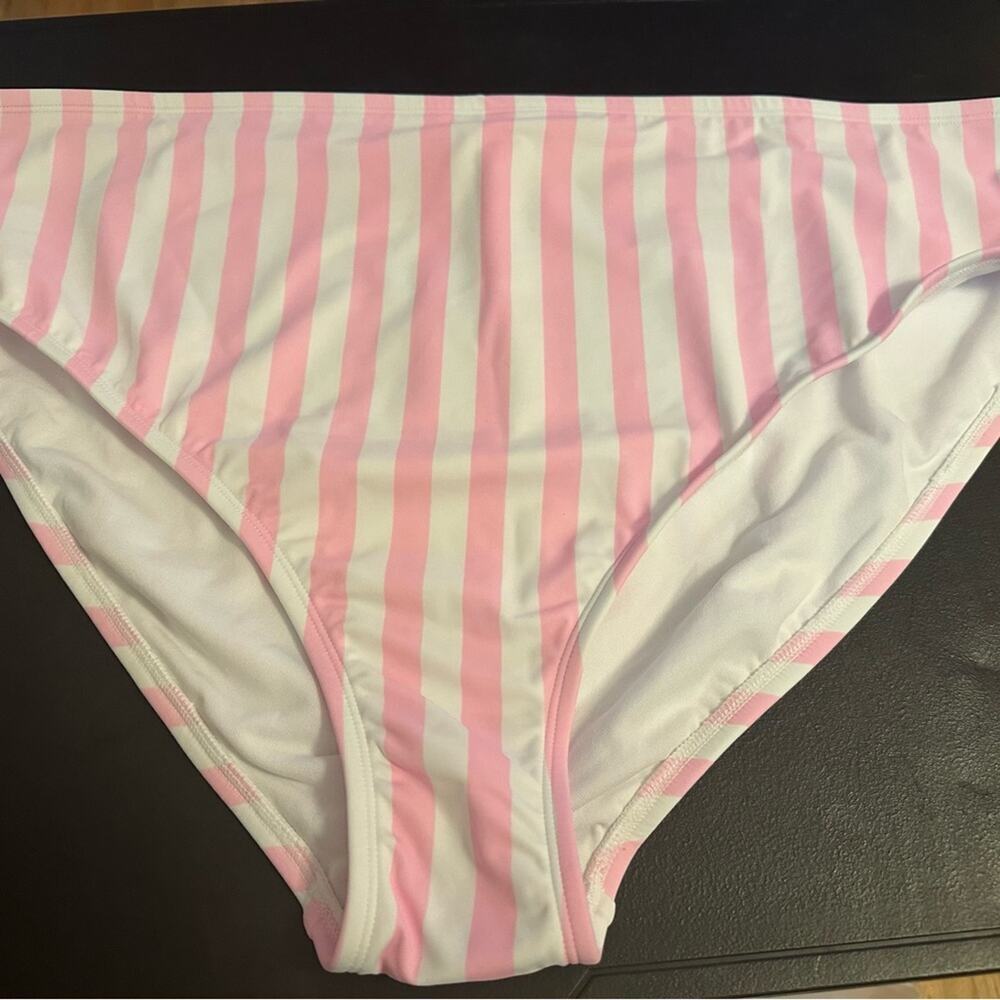Stoney Clover for Target Pink and White Striped Bikini‎ Bottom Size 4XL NWT